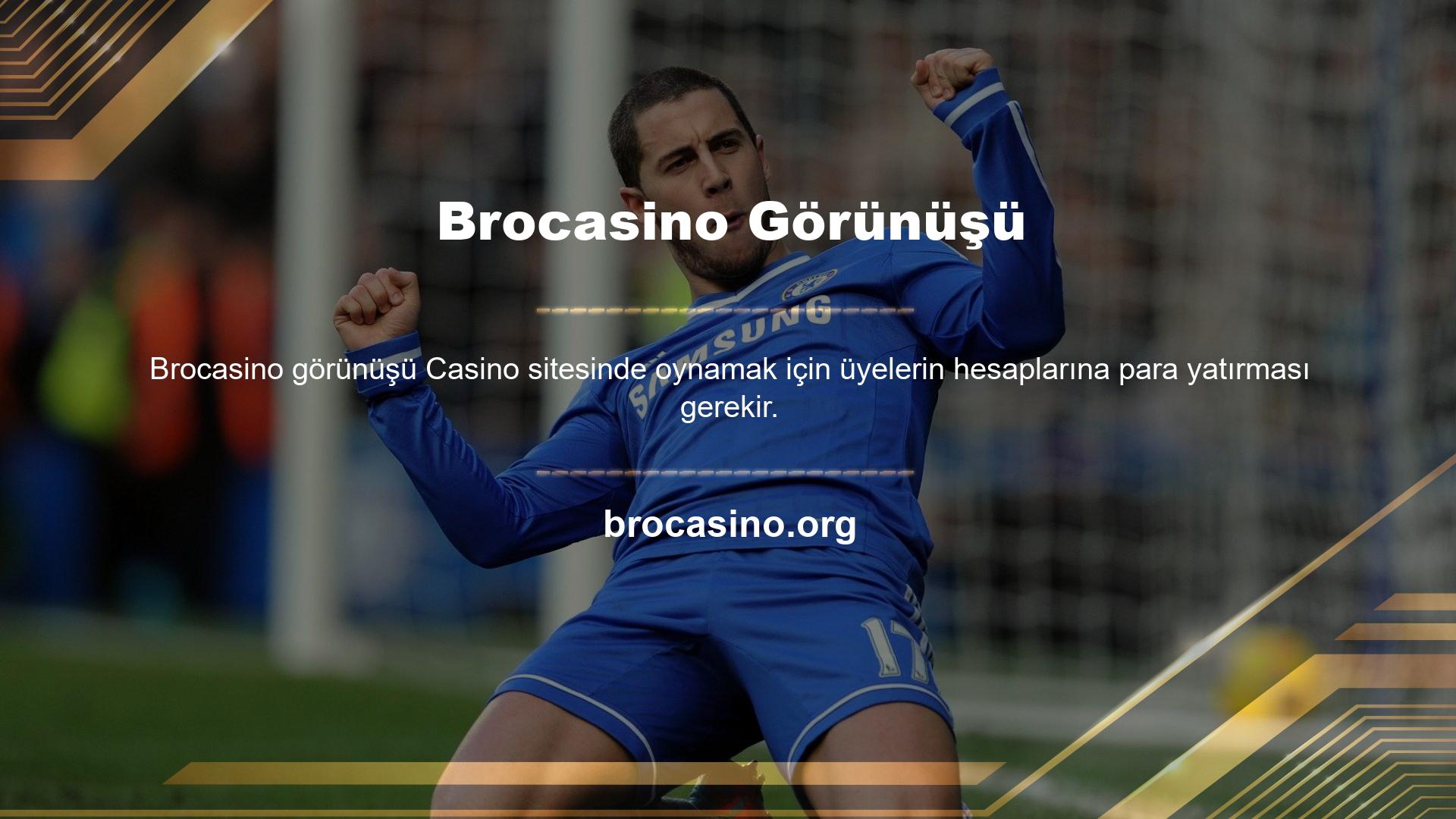 Brocasino, para yatırmak için kredi kartı kullanan bahis sitelerinden biridir