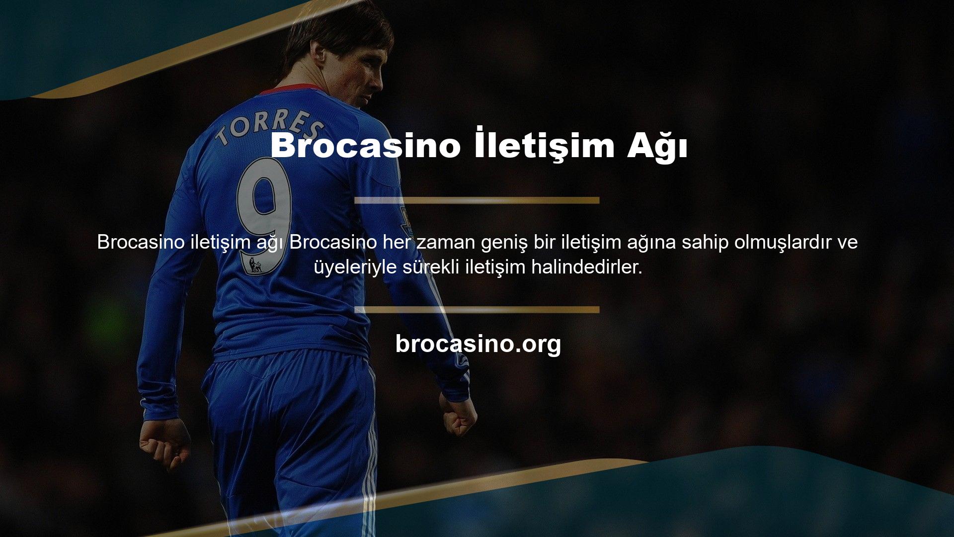 Brocasino Network'ün gerçek zamanlı yardım hattı en popüler teknolojimizdir